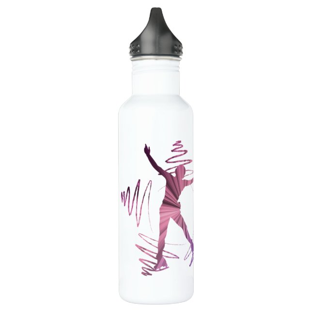 Ice skating water bottle Star skater pink purple (Left)