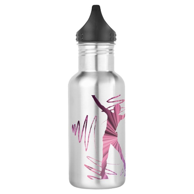 Ice skating water bottle Star skater pink purple (Left)