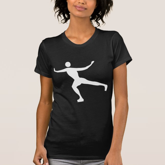 Ice Skating - White T-Shirt (Front)