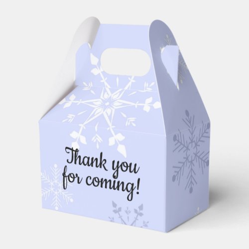 Ice Skating Winter Wonderland Birthday Favor Box