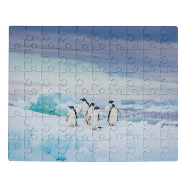 Ice & Snow | Adelie Penguins Antarctica Jigsaw Puzzle (Puzzle Horizontal)