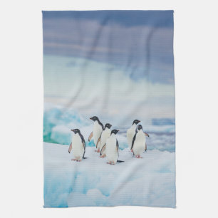 Ice & Snow   Adelie Penguins Antarctica Kitchen Towel