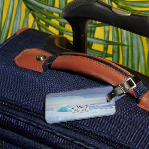 Ice & Snow Adelie Penguins Antarctica Luggage Tag