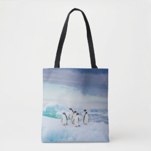 Ice & Snow   Adelie Penguins Antarctica Tote Bag