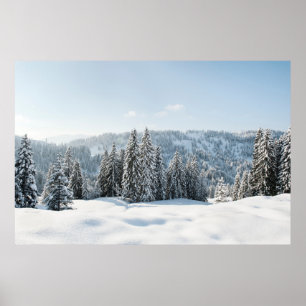 Ice & Snow Allgäu Bavaria Germany Poster