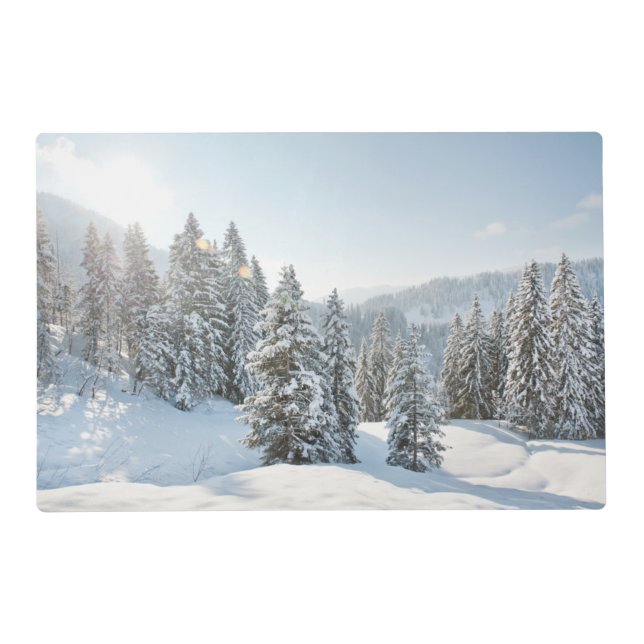 Ice & Snow | Allgäu Bavaria Southern Germany Placemat (Front)