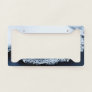 Ice, snow and moving water license plate frame