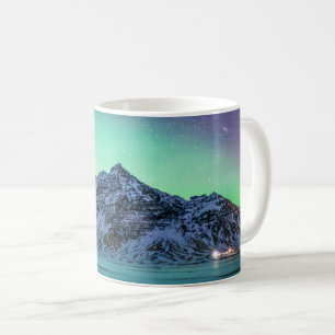 Ice & Snow Aurora Borealis Milky Way Iceland Coffee Mug