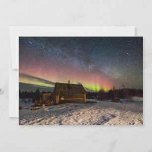 Ice & Snow Aurora Polaris Murmansk, Iceland Thank You Card