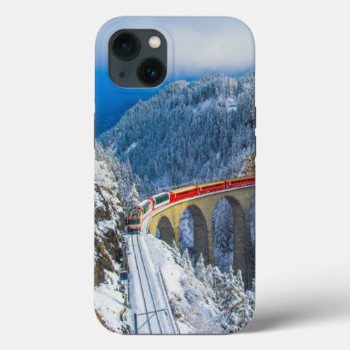 Ice  Snow  Bernina Express Switzerland iPhone 13 Case