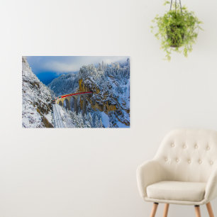 Ice & Snow Bernina Express, Switzerland Foam Board