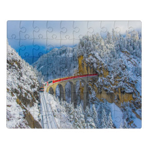 Ice & Snow   Bernina Express, Switzerland Jigsaw Puzzle