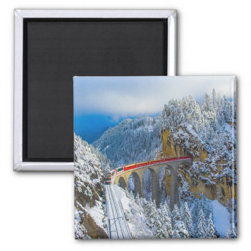 Ice  Snow  Bernina Express Switzerland Magnet