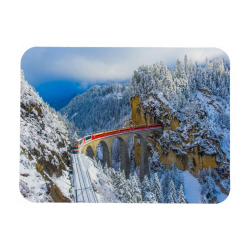 Ice  Snow  Bernina Express Switzerland Magnet
