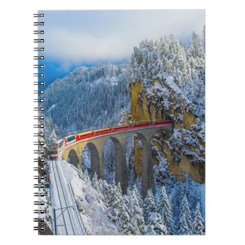Ice  Snow  Bernina Express Switzerland Notebook