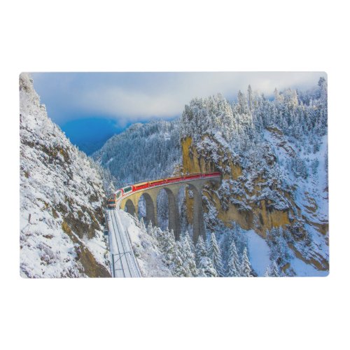 Ice  Snow  Bernina Express Switzerland Placemat