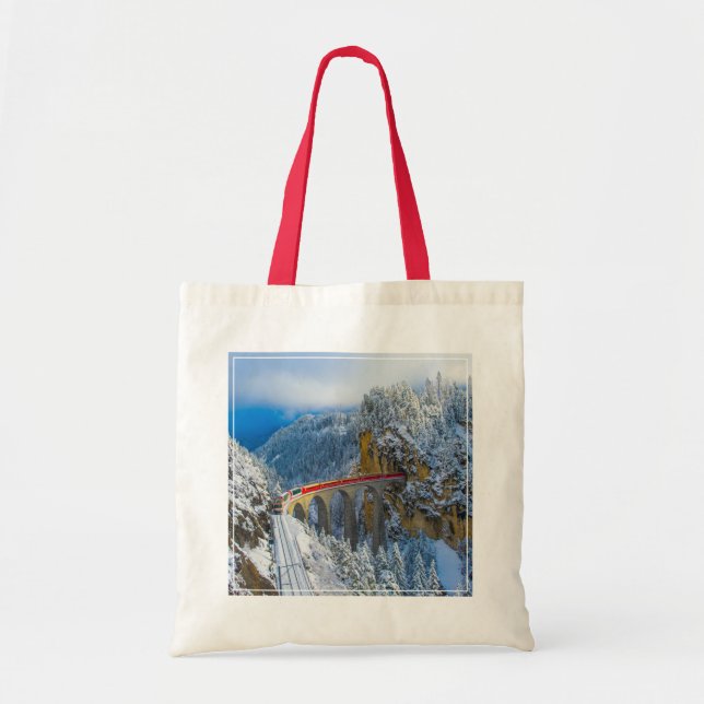 Ice & Snow | Bernina Express, Switzerland Tote Bag (Front)