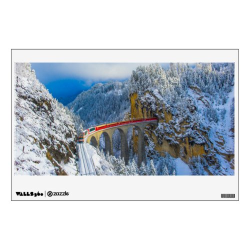 Ice  Snow  Bernina Express Switzerland Wall Decal