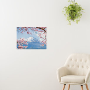 Ice & Snow   Cherry Blossoms Mt. Fuji Japan Foam Board