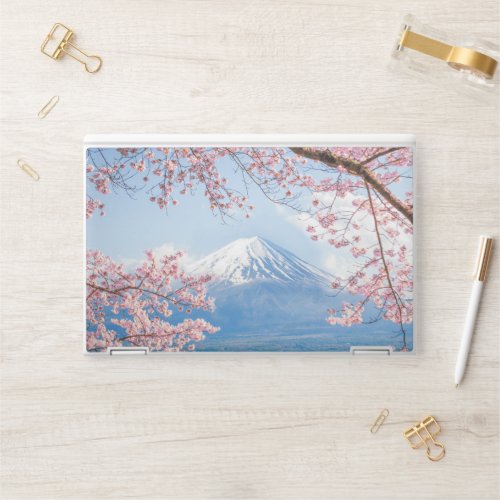 Ice  Snow  Cherry Blossoms Mt Fuji Japan HP Laptop Skin