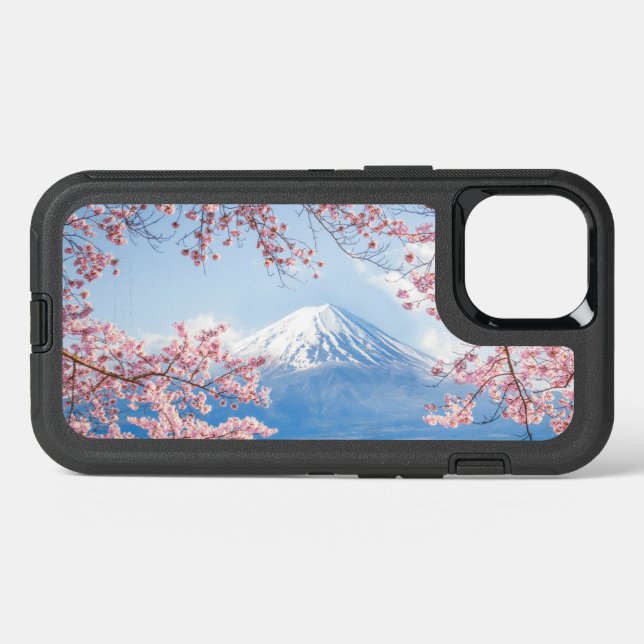 Ice & Snow | Cherry Blossoms Mt. Fuji Japan Otterbox iPhone Case (Back Horizontal)
