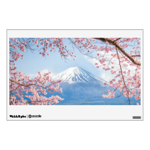 Ice & Snow Cherry Blossoms Mt. Fuji Japan Wall Decal