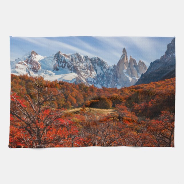 Ice & Snow | El Chalten, Argentina Patagonia Kitchen Towel (Horizontal)