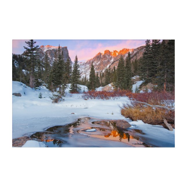 Ice & Snow | Estes Park, Colorado Acrylic Print (Front)