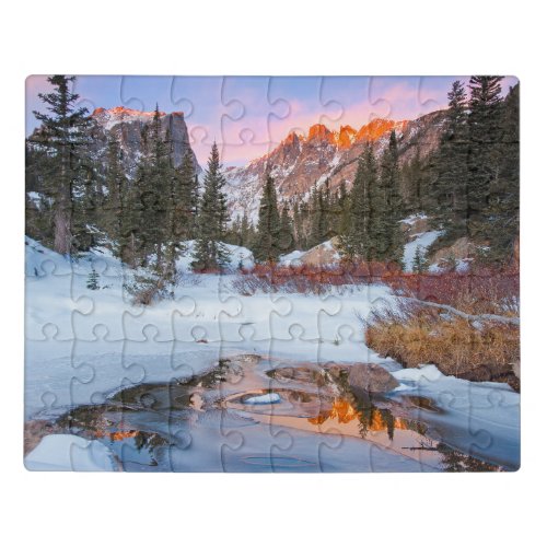 Ice  Snow  Estes Park Colorado Jigsaw Puzzle