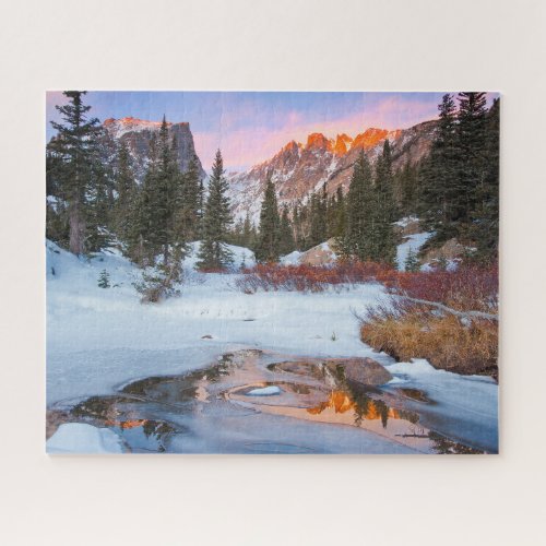 Ice  Snow  Estes Park Colorado Jigsaw Puzzle