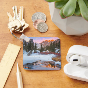 Ice & Snow   Estes Park, Colorado Keychain