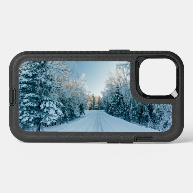 Ice & Snow | Frozen Winter Road Russia, Siberia Otterbox iPhone Case (Back Horizontal)