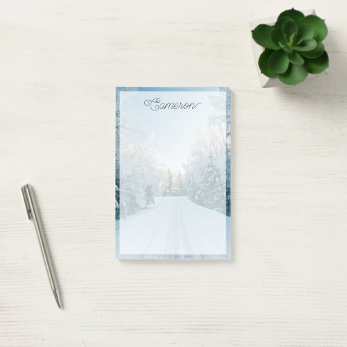 Ice  Snow  Frozen Winter Road Russia Siberia Post_it Notes