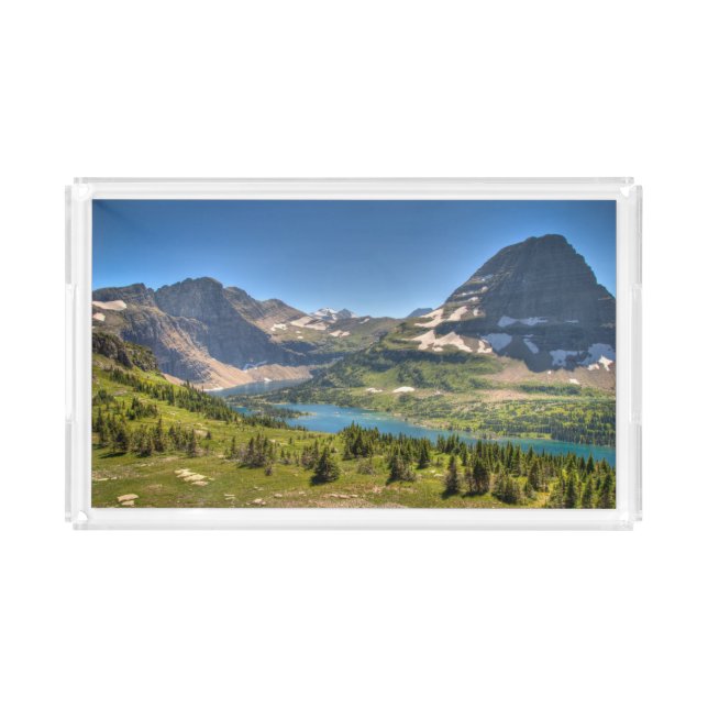 Ice & Snow | Glacier National Park, Montana Acrylic Tray (Front)