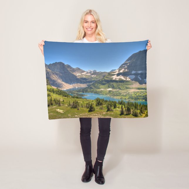 Ice & Snow | Glacier National Park, Montana Fleece Blanket (In Situ)