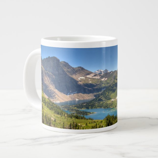 Ice & Snow | Glacier National Park, Montana Giant Coffee Mug (Front Left)