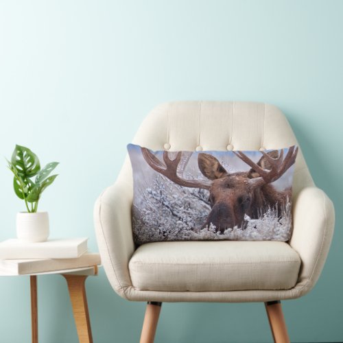 Ice  Snow  Grand Teton National Park Wyoming Lumbar Pillow