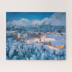 Ice & Snow Graubunden, Engadin, Switzerland Jigsaw Puzzle