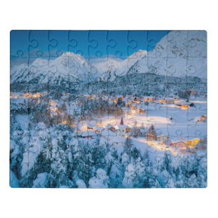 Ice & Snow Graubunden, Engadin, Switzerland Jigsaw Puzzle