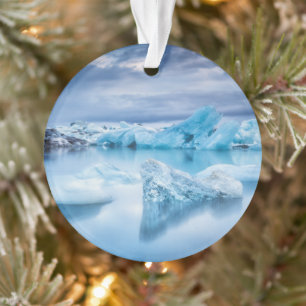Ice & Snow Jokulsarlon Lagoon, Iceland Ornament