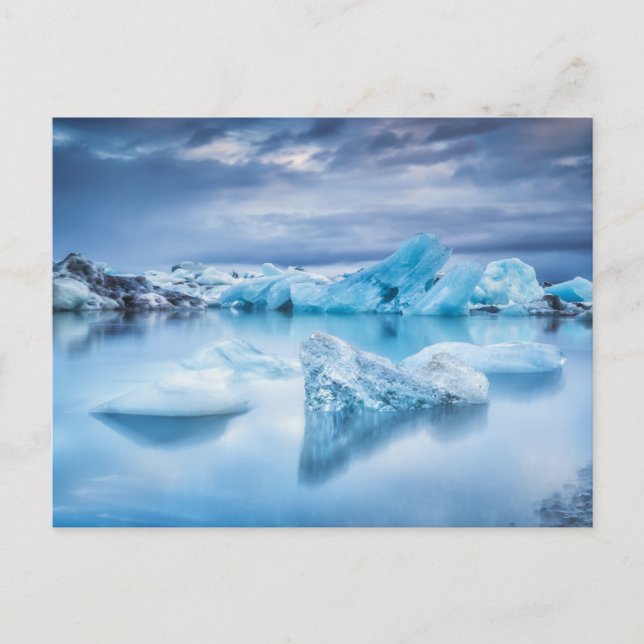 Ice & Snow | Jokulsarlon Lagoon, Iceland Postcard (Front)