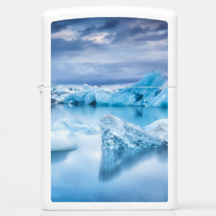 Ice & Snow Jokulsarlon Lagoon, Iceland Zippo Lighter