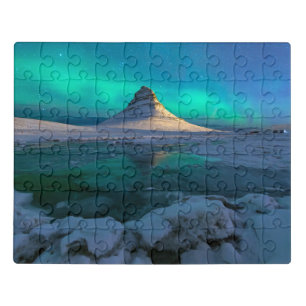 Ice & Snow Kirkjufell Mountain, Iceland Jigsaw Puzzle