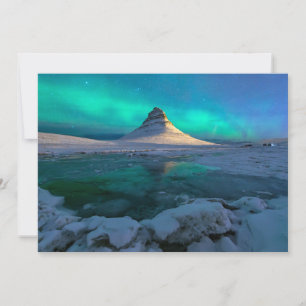 Ice & Snow Kirkjufell Mountain, Iceland Thank You Card