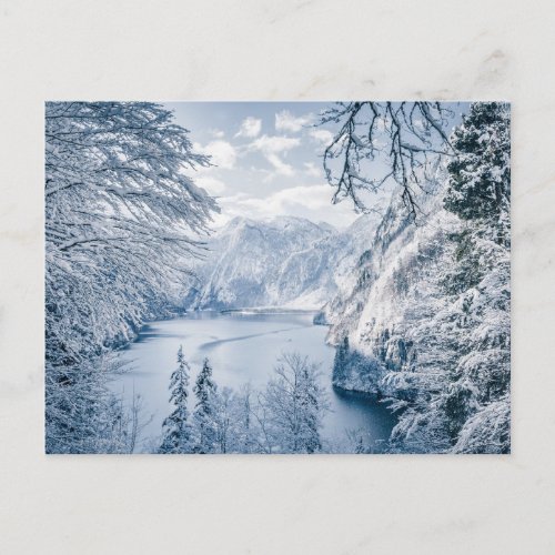 Ice  Snow  Knigssee Lake Germany Postcard