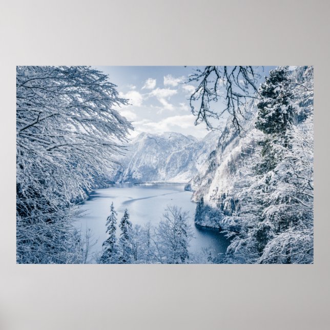 Ice & Snow | Königssee Lake, Germany Poster (Front)