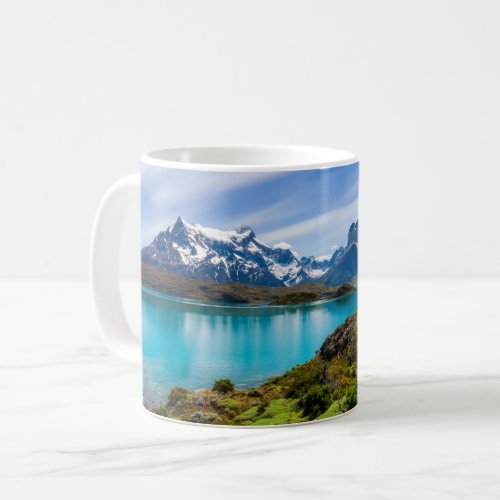 Ice  Snow  Lake Pehoe Patagonia Chile Coffee Mug