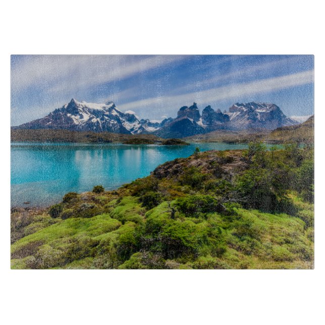 Ice & Snow | Lake Pehoe, Patagonia, Chile Cutting Board (Front)