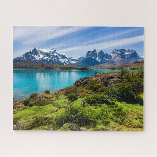 Ice & Snow | Lake Pehoe, Patagonia, Chile Jigsaw Puzzle (Horizontal)