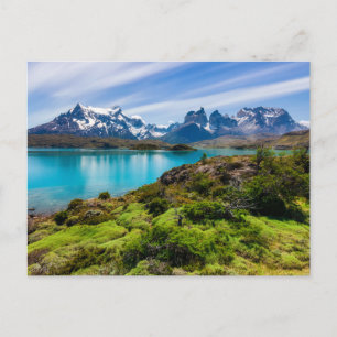 Ice & Snow Lake Pehoe, Patagonia, Chile Postcard